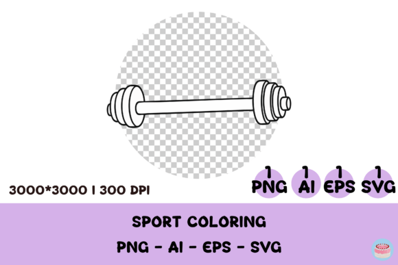 Barbell Line Art: A Versatile Graphic for Fitness Designs