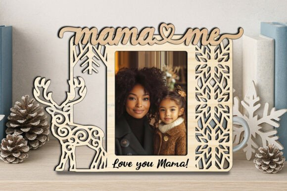 Christmas Mama Me SVG Photo Frame Gift