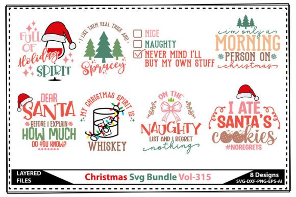 Christmas SVG Bundle Vol-315: A Crafts & Graphics Asset for Seasonal Projects