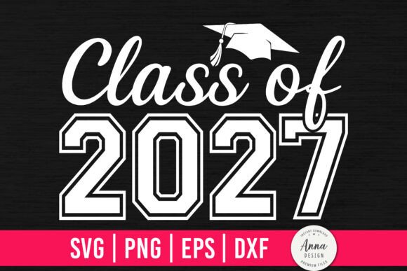 Class of 2027 Graduation Graphics for Print Templates