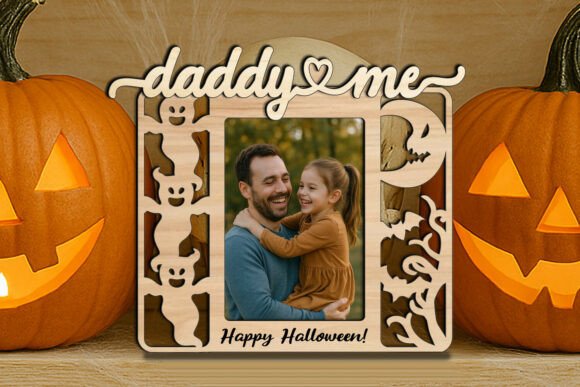 Halloween Fun with Daddy Me SVG Photo Frame