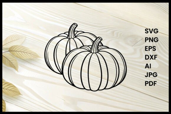 Halloween Line Art Design for Creative Crafts