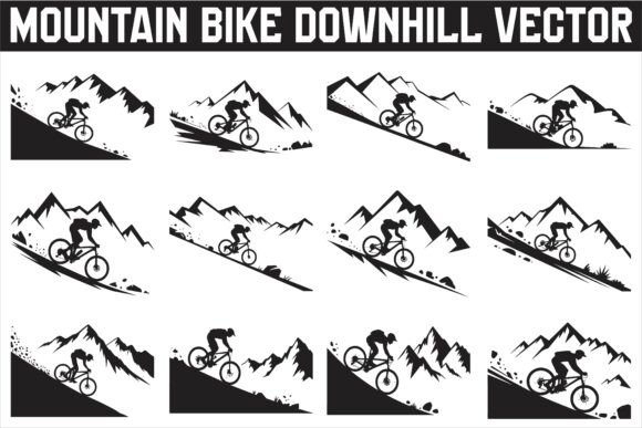 Harnessing Energy: A Mountain Bike Vector for Modern Brand Graphics