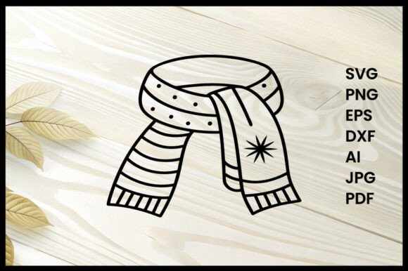 Review: Silk Scarf Line Art Design for Graphics and Coloring Pages
