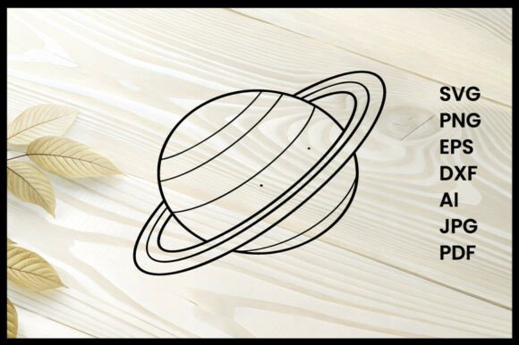 Reviewing Saturn Line Art Design for Graphics and Coloring Pages Amp
