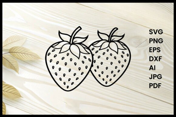 Strawberry Line Art: A Simple Yet Striking Design