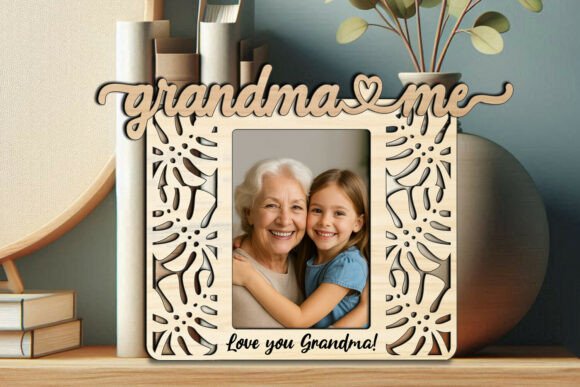 SVG Tropic Grandma and Me Photo Frame