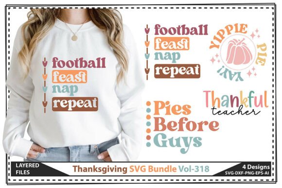 Thanksgiving SVG Bundle Vol-318: A Must-Have for Creative Graphics
