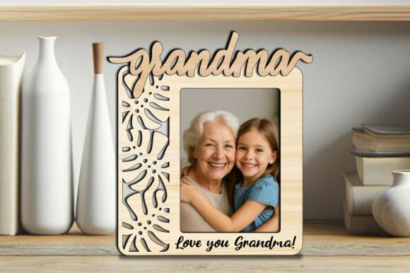 Tropic Grandma SVG Photo Frame: A Laser Engraving Gem