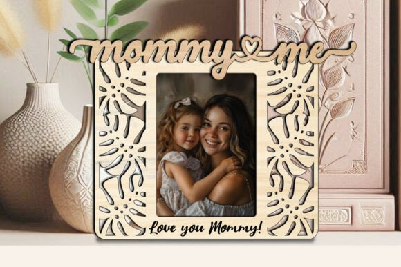 Tropical SVG Mommy and Me Frame: A Versatile Graphic for Crafting