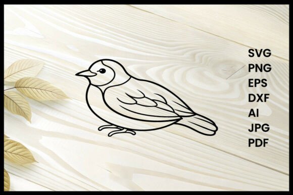 Warble Bird Line Art: A Versatile Graphic for Bloggers